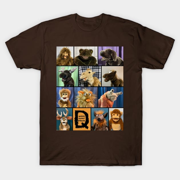 Brown Puppets T-Shirt by Davqueezall